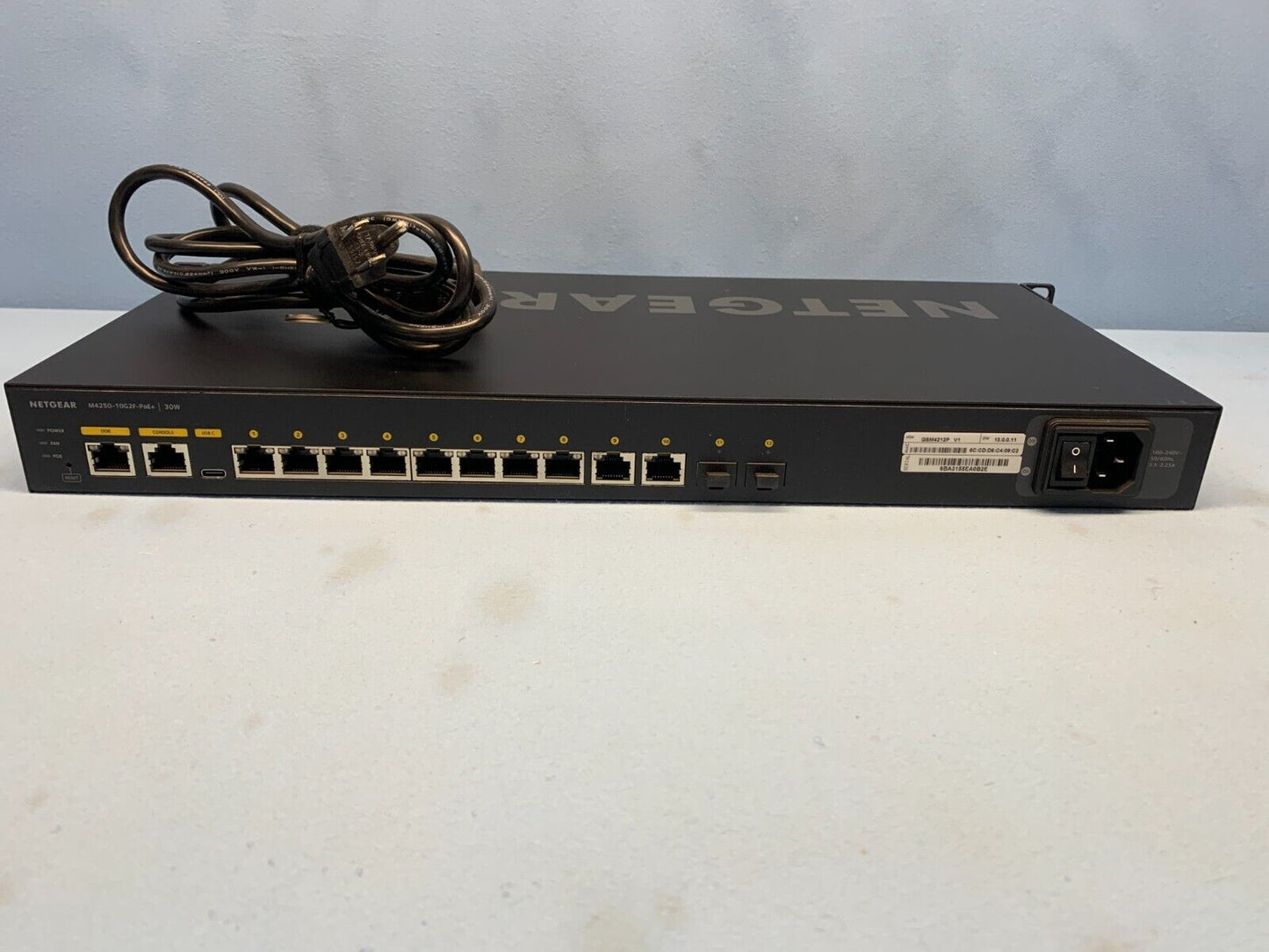 NETGEAR AV Line M4250-10G2F-PoE+ 8x1G PoE+ 125W 2x1G and 2xSFP Managed Switch