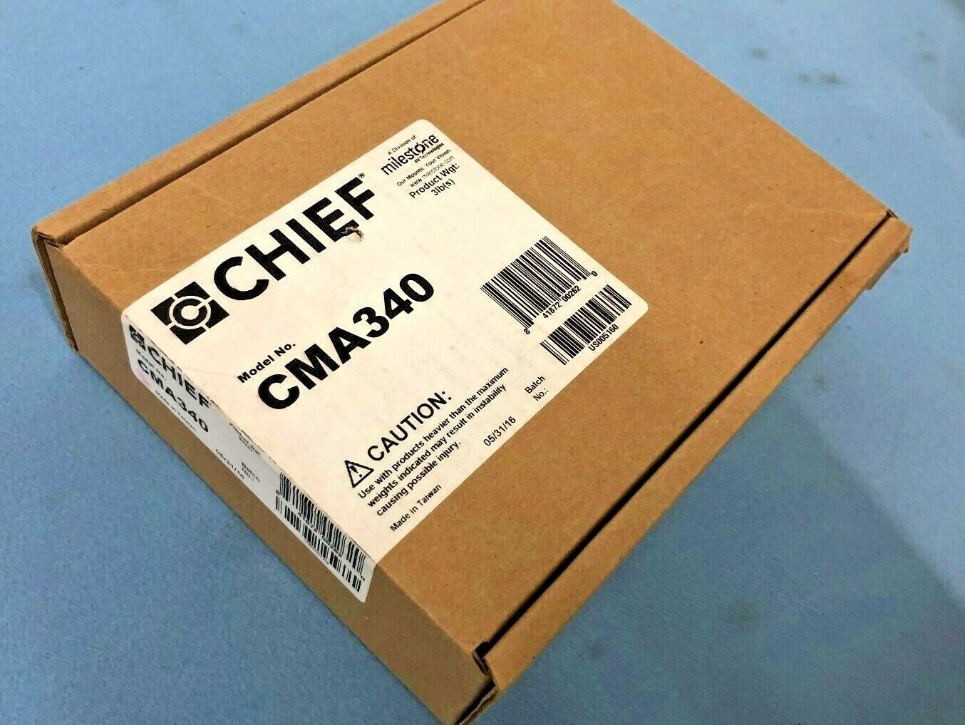 Chief CMA340 Projector Stabilization Kit 1.5"-2" NPT Support Bracket / New