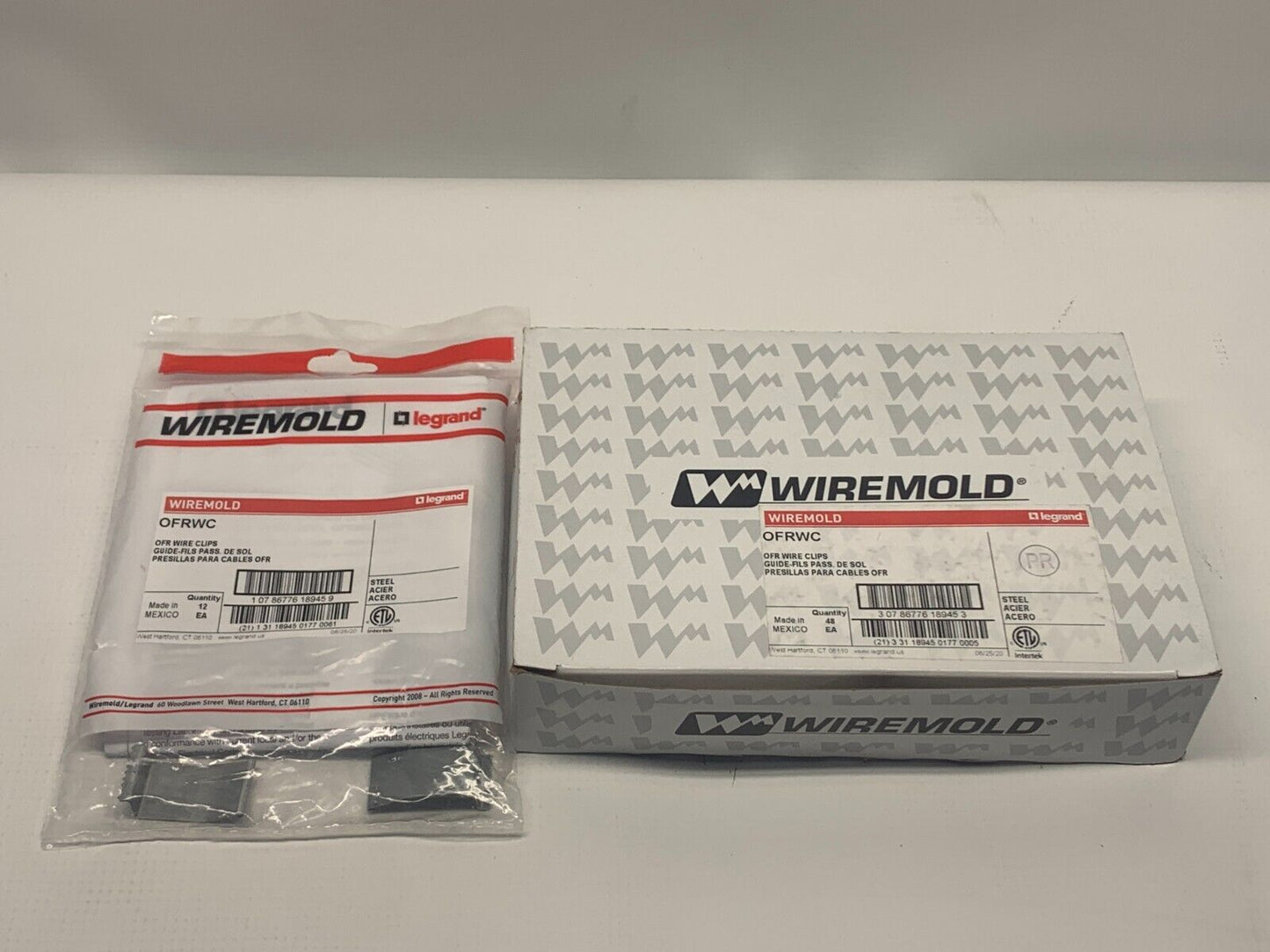 Wiremold/Legrand OFRWC , OverFloor Raceway Wire Clips, (Qnty 48 EA)