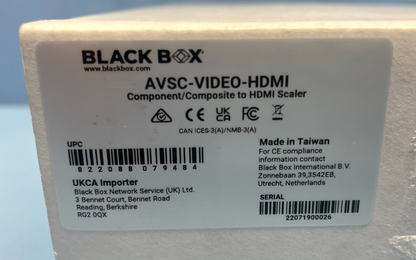 Black Box AVSC-VIDEO-HDMI Component/Composite to HDMI Scaler/Converter w/ Audio