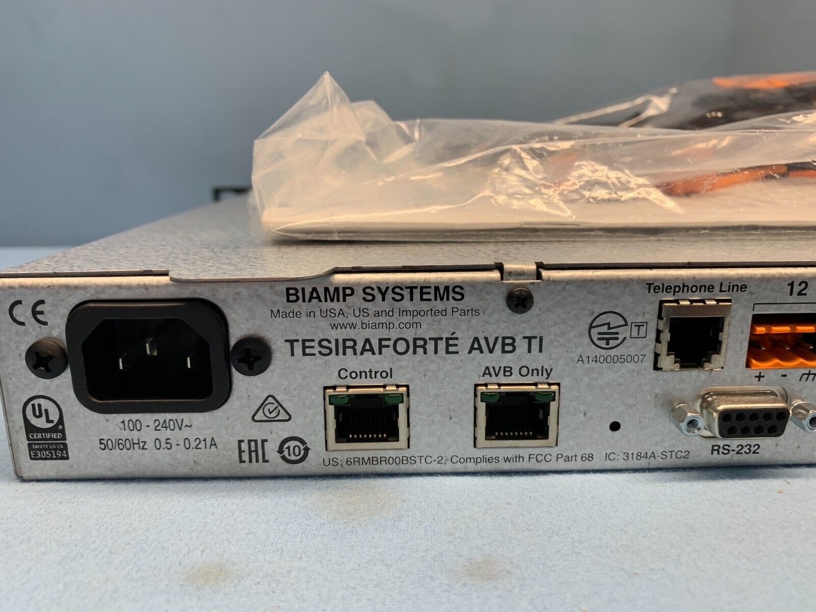 Biamp Tesira Forte AVB TI Audio Server Fixed I/O DSP Signal Processor ...