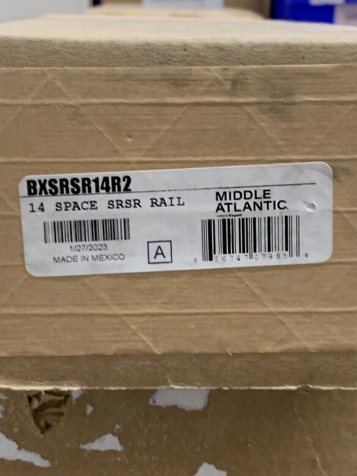 Middle Atlantic BXSRSR4TB2 14RU Rotating Sliding Rail System
