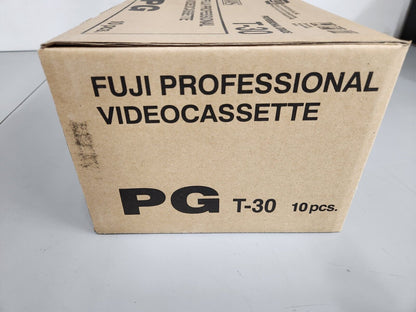 FUJI Blank Professional Grade Videocassette T-30 VHS Tapes PG Series LOT OF 10