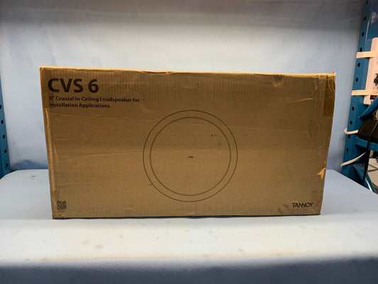 Tannoy CVS 6 Coaxial In-Ceiling Loudspeaker (Pair, 6",BLK)
