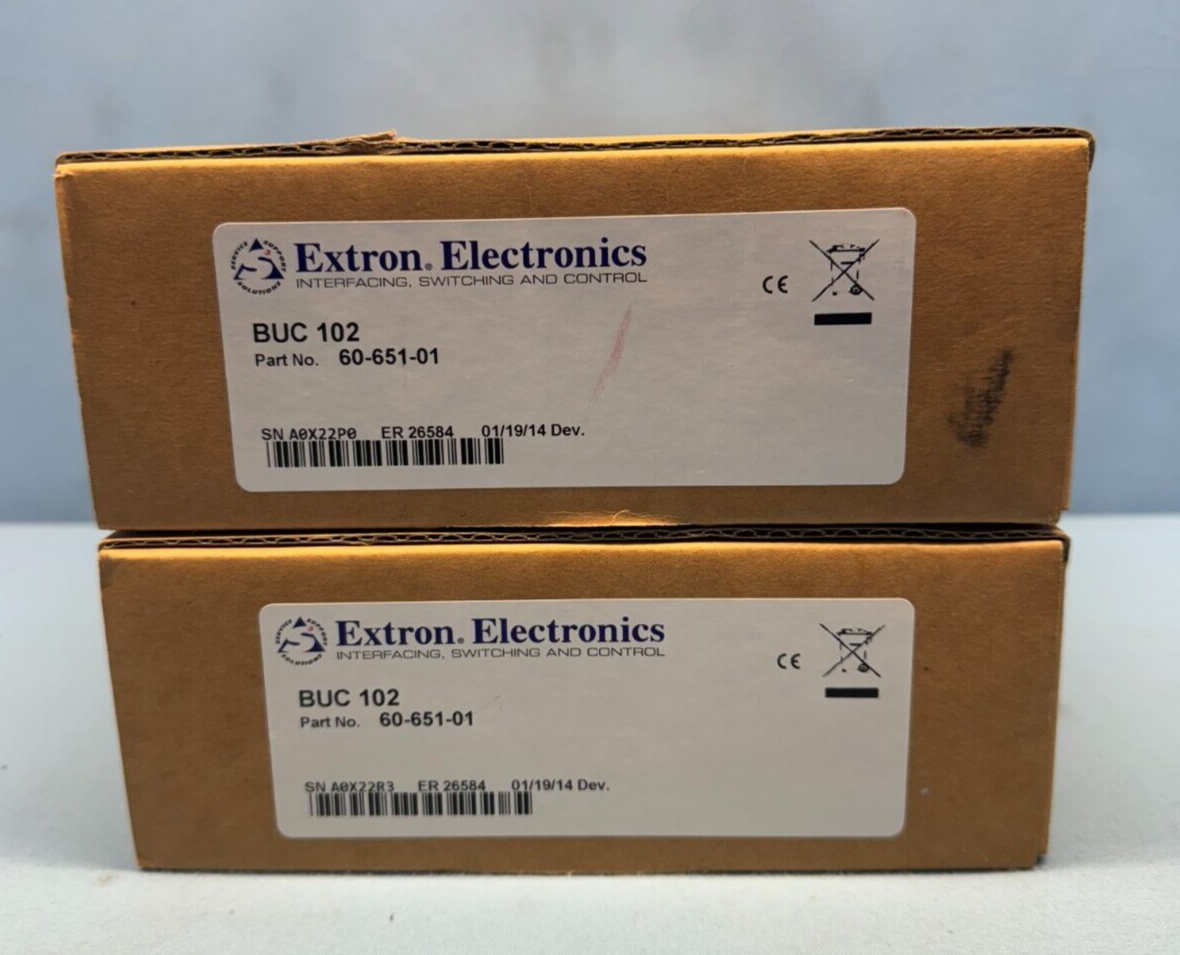 Extron BUC 102 Two Channel Audio BUC 60-651-01  - LOT OF 2