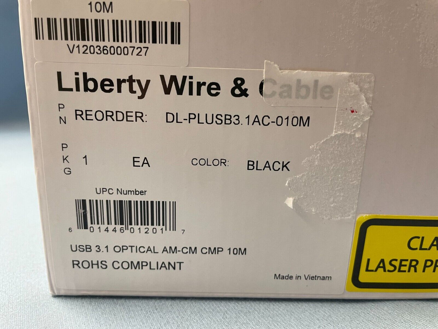 Liberty Wire & Cable DL-PLUSB3.1AC-010M USB A Male To USB C Male Cable