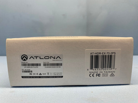 Atlona AT-HDR-EX-70-2PS 4K HDR HDMI Over HDBaseT Extender (Tx/Rx) Kit