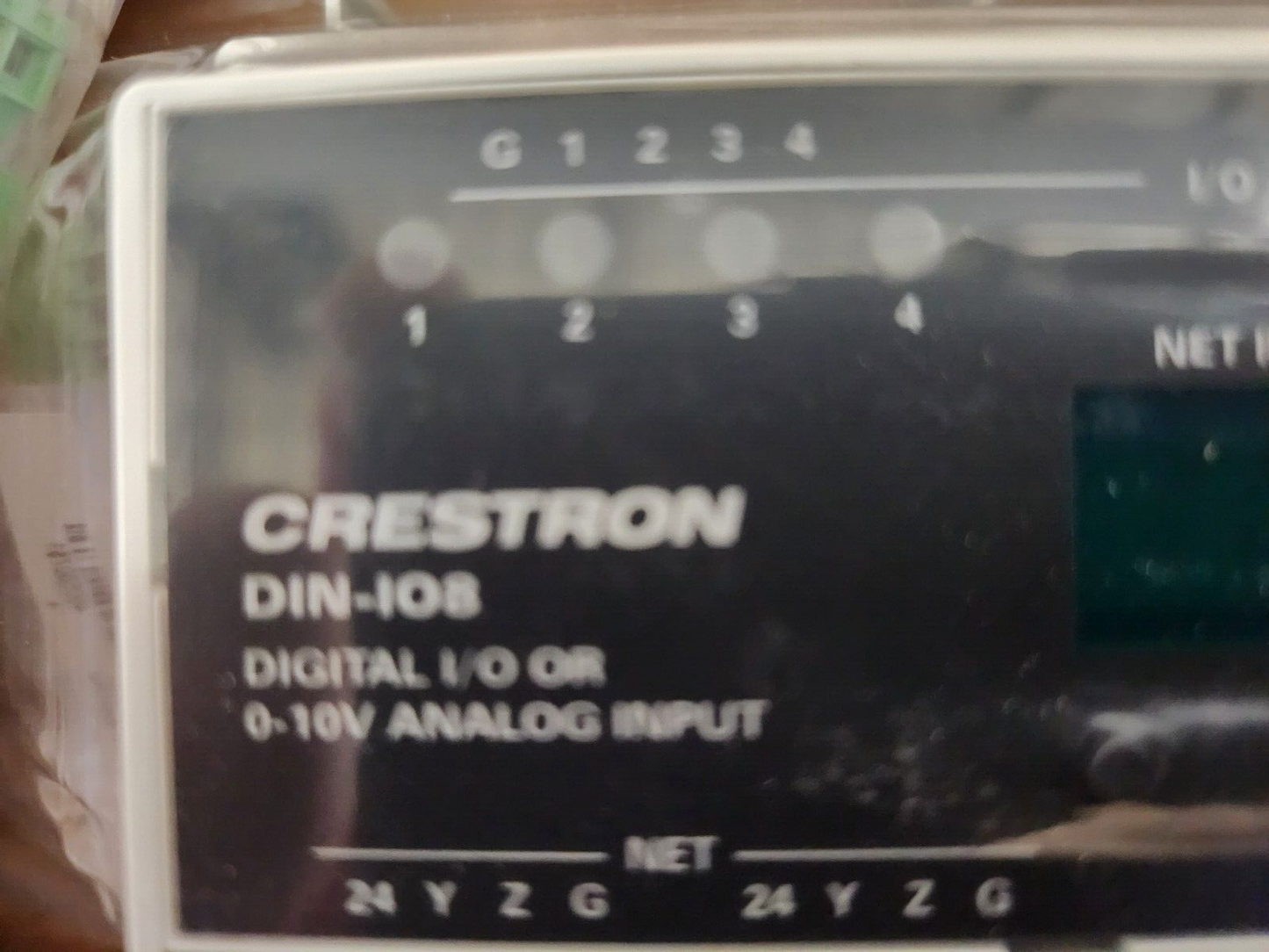 Crestron DIN-IO8  DIN Rail Versiport Module 6501744 Open Box