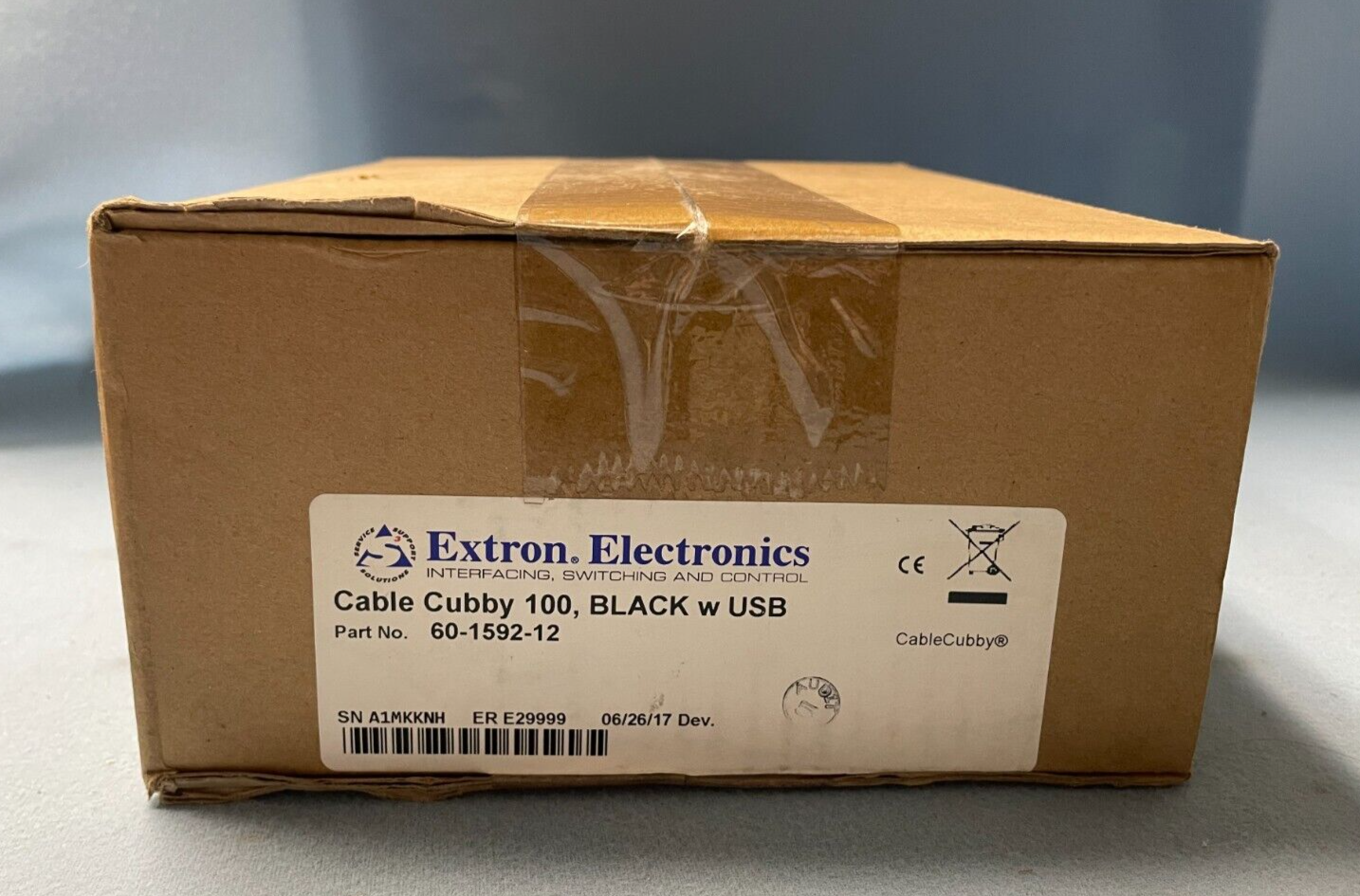 Extron Cable Cubby 100 US Black 60-1592-01 Table Cable Access AV Enclo ...