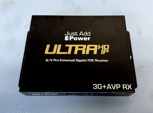 Just Add Power 3G+ AVP RX UltraHDIP A/V Pro Enhanced Gigabit POE Receiver