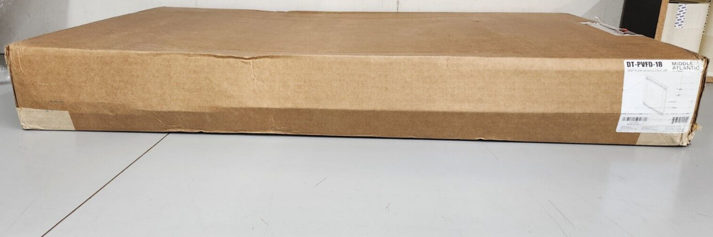 Middle Atlantic DT-PVFD-18 Plexiglass Vented Front Rack Door New