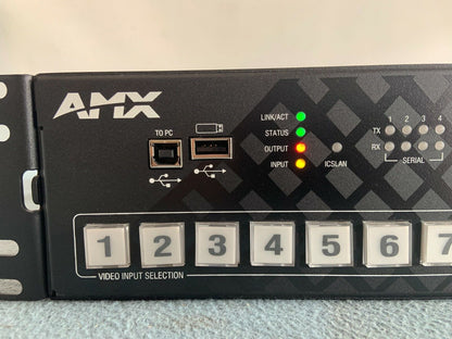 AMX FG1901-16 / NCITE-813AC 8x1:3 4K60 4:4:4 Digital Video Presentation Switcher