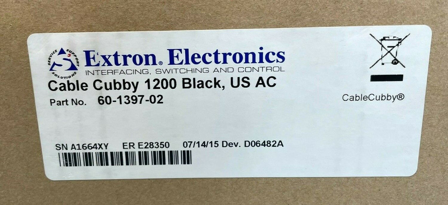 Extron Cable Cubby 1200 Black / 60-1397-02 / US AC Power Module