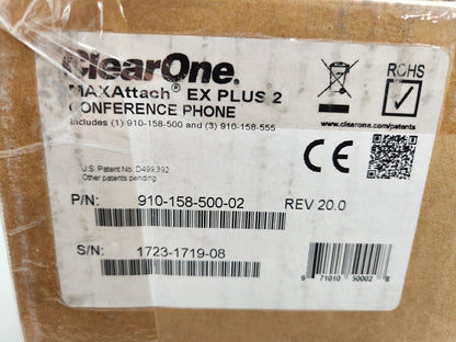ClearOne 910-158-500-02 Maxattach Conference Phone 4-Pack NEW
