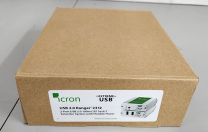 Icron Two-Port USB 2.0 Ranger 2312 CAT 5e/6/7 Extender System NEW