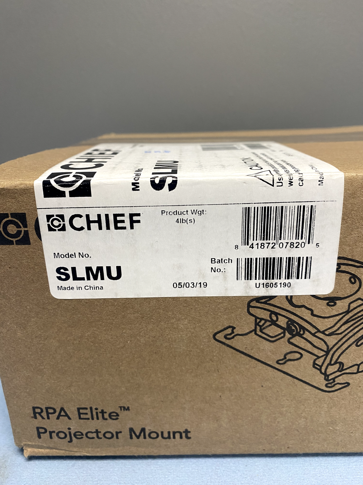 Chief SLMU Universal RPM Interface Bracket (Black) NEW