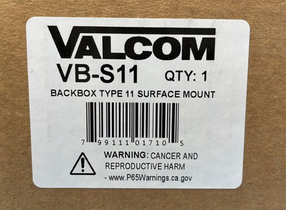 Valcom VB-S11 Backbox Type 11 Surface Mount Compatible with VIP
