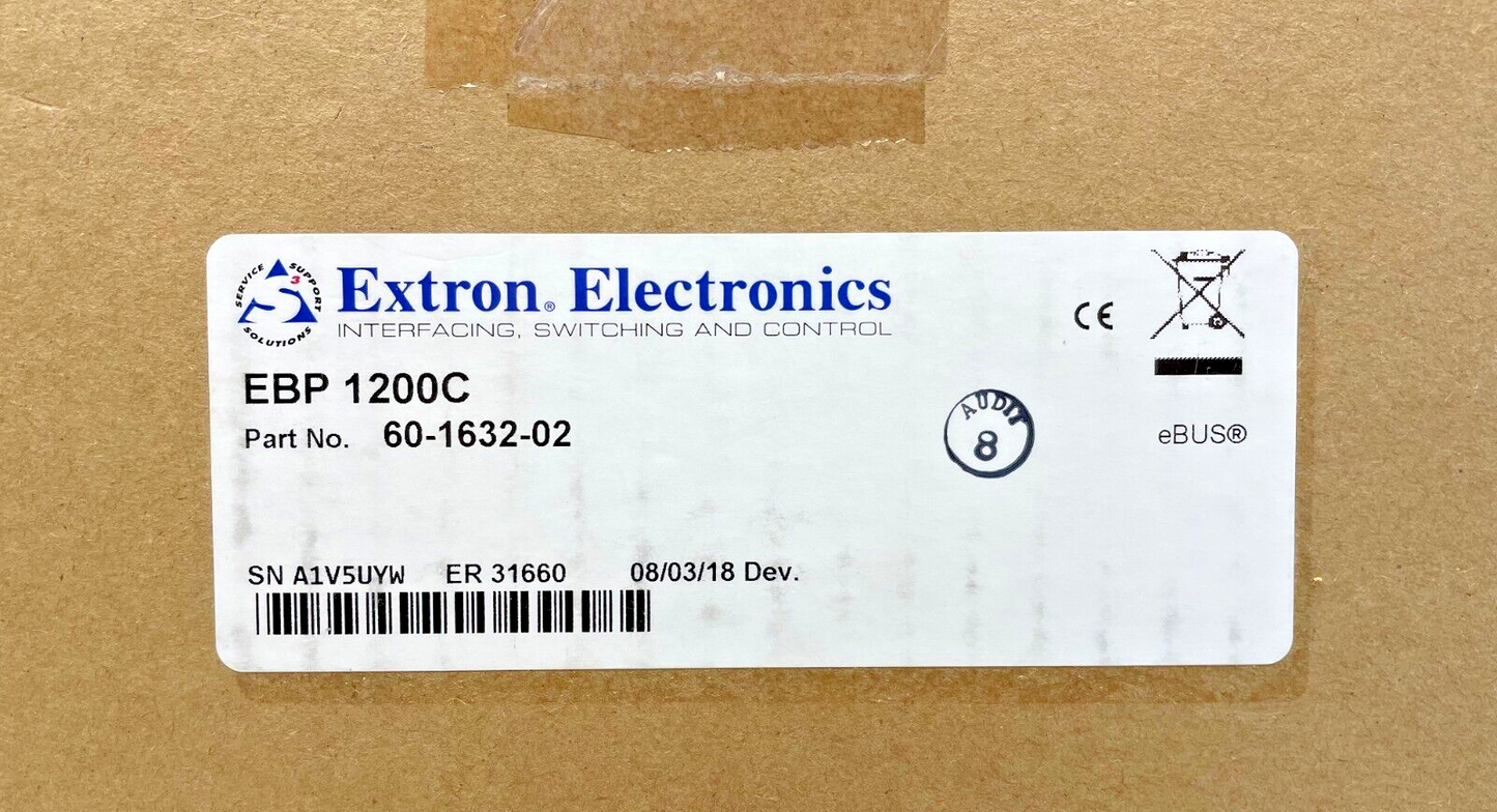 Extron 60-1632-02 EBP 1200C eBUS Button Panel Cable Cubby