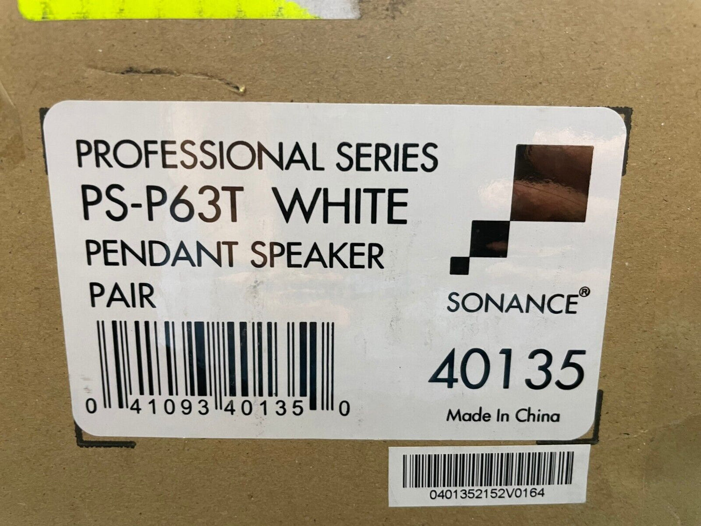 Sonance PS-P63T Hanging Pendant Speakers - White PAIR