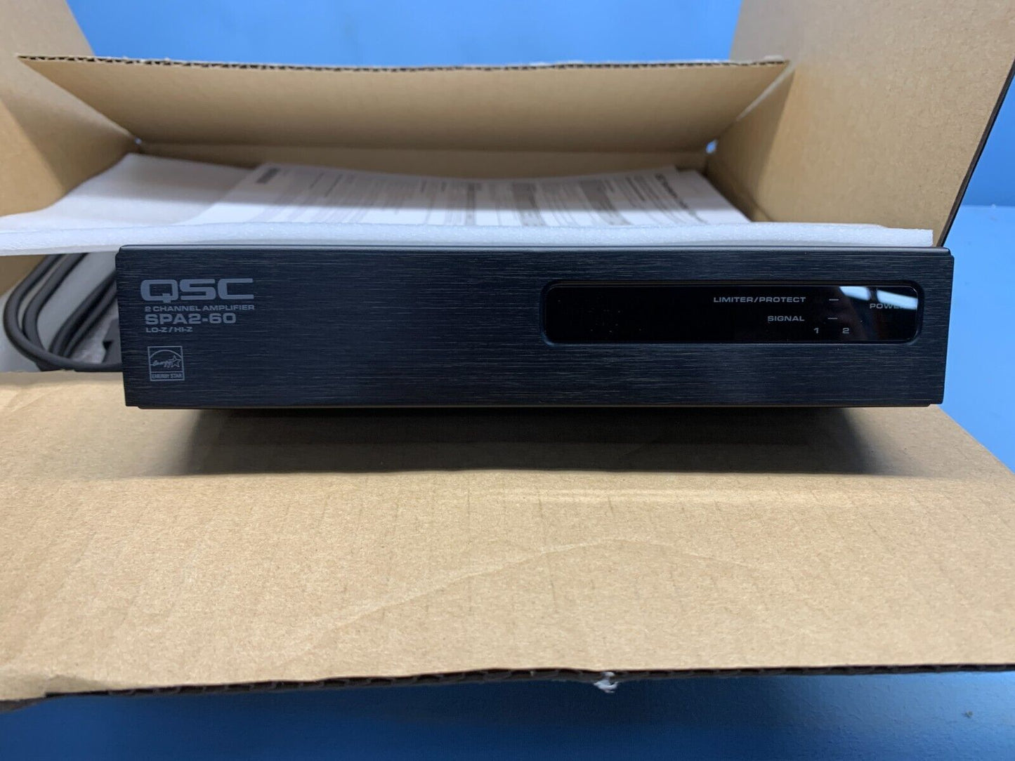 QSC SPA2-60 / FG-00202-00   2-Channel Compact Power Amplifier 60W at 4 Ohm 70V