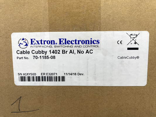 Extron Cabble Cubby 1402 Brushed Aluminum No AC 70-1185-08