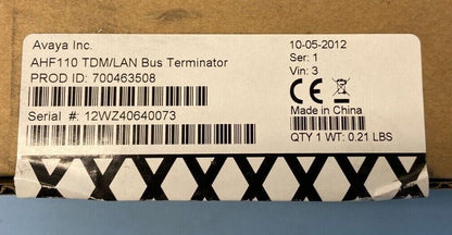 Avaya AHF110 TDM/LAN Bus Terminator / 700463508 / Lot of 3