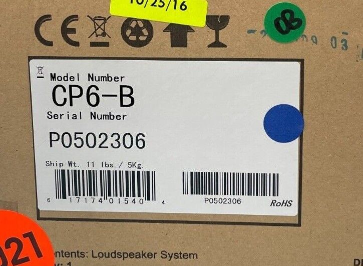Community CP6-B 6.5-Inch C Series Pendant Loudspeaker Black