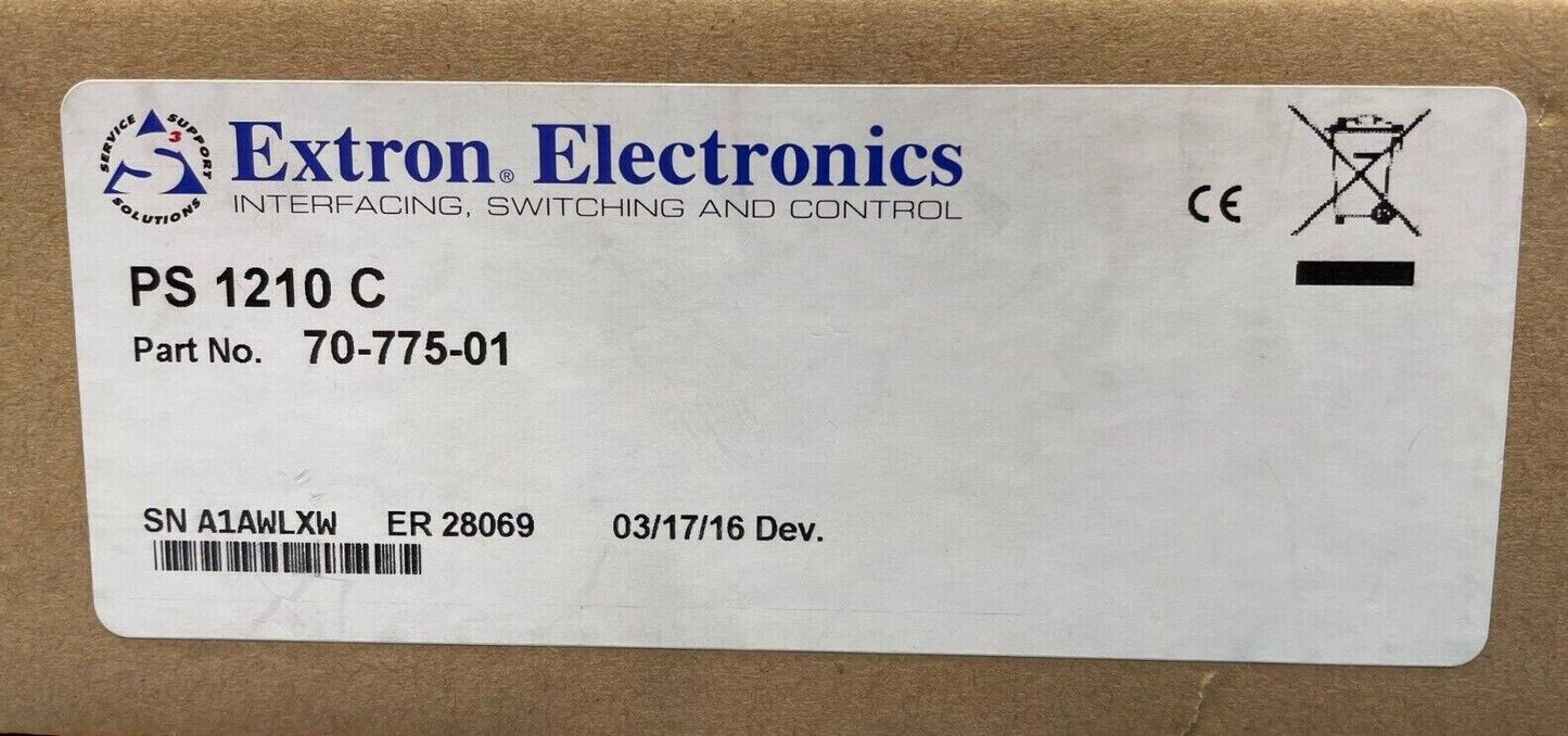 Extron PS 1210 C Desktop Power Supply 70-775-01 LOT OF 2