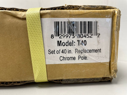 Premier Mounts 40" Replacement Chrome Poles (2)