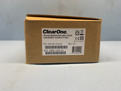 ClearOne 910-001-013-W Ceiling Microphone Array Kit for CONVERGE & INTERACT PRO