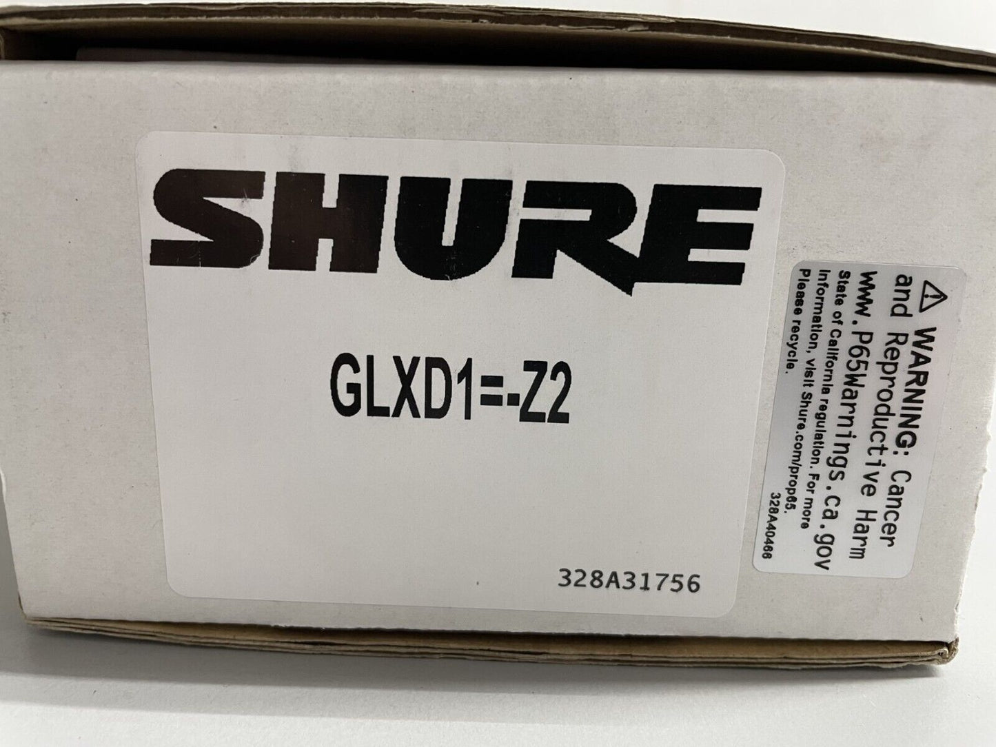 Shure GLXD1 Digital Wireless Microphone Bodypack Transmitter Z2 Frequency - NEW