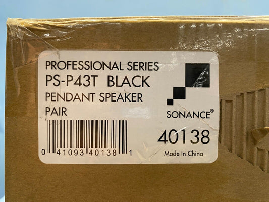 Sonance Professional Series PS-P43T BLACK 4" Pendant Speaker 60W (Pair)