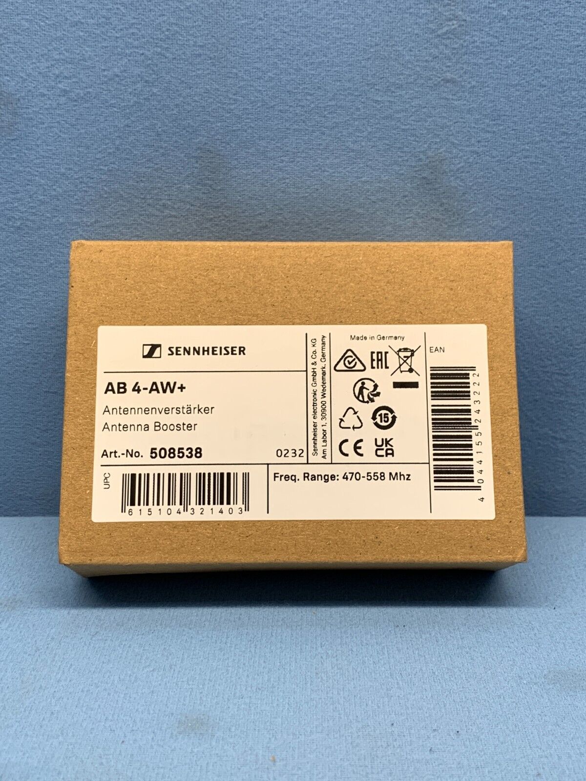 Sennheiser AB 4-AW+ / Inline Antenna Booster (470-558 MHz)