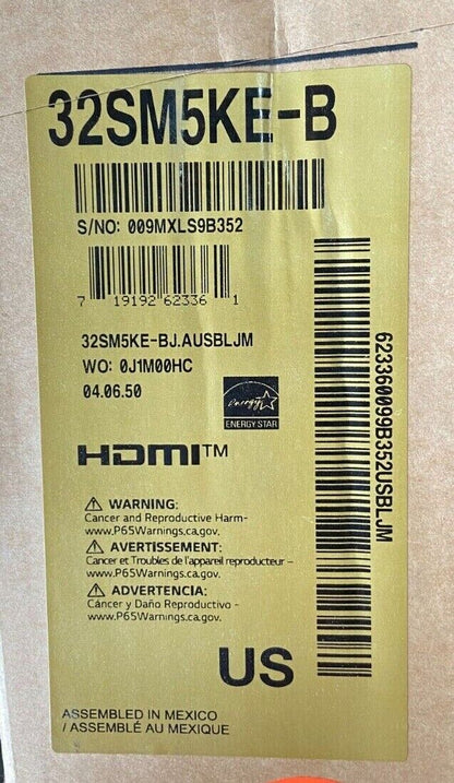 LG SM5KE 32" Class Full HD Commercial IPS LED Display
