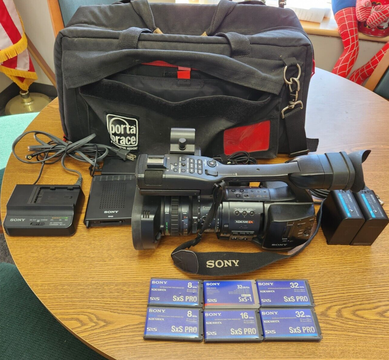 Sony PMW-EX1 XDCAM Full HD SxS Professional Video Camcorder Portabrace + More