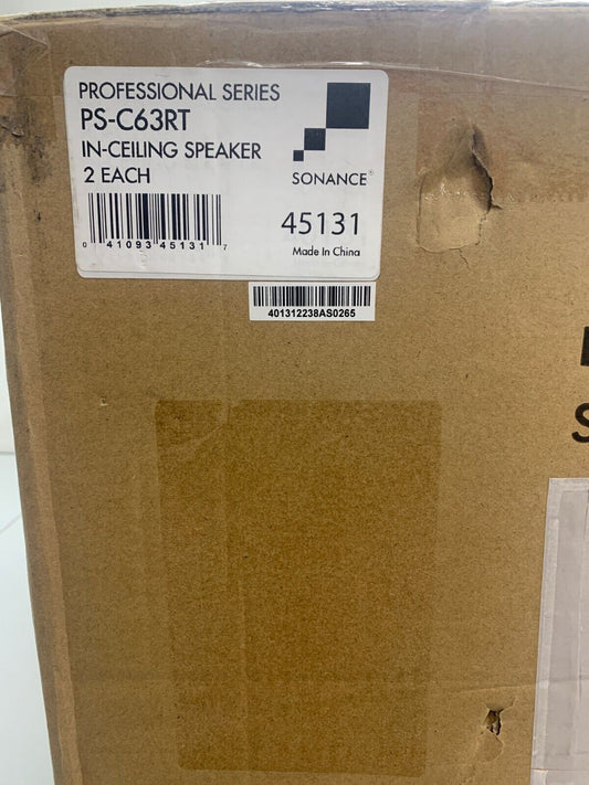 Sonance Professional Series PS-C63RT 6.5" In-Ceiling Speaker (45131) PAIR