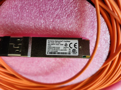 Extreme Networks 100m/328ft 10318 Compatible 40G QSFP+ Active Optical Cable AOC