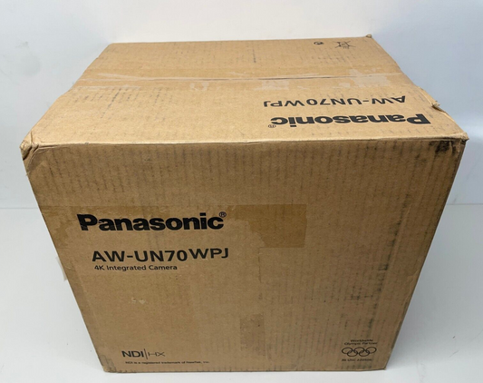 Panasonic AW-UN70WPJ 4K Professional PTZ Camera with NDI/HX AW-UN70 - White