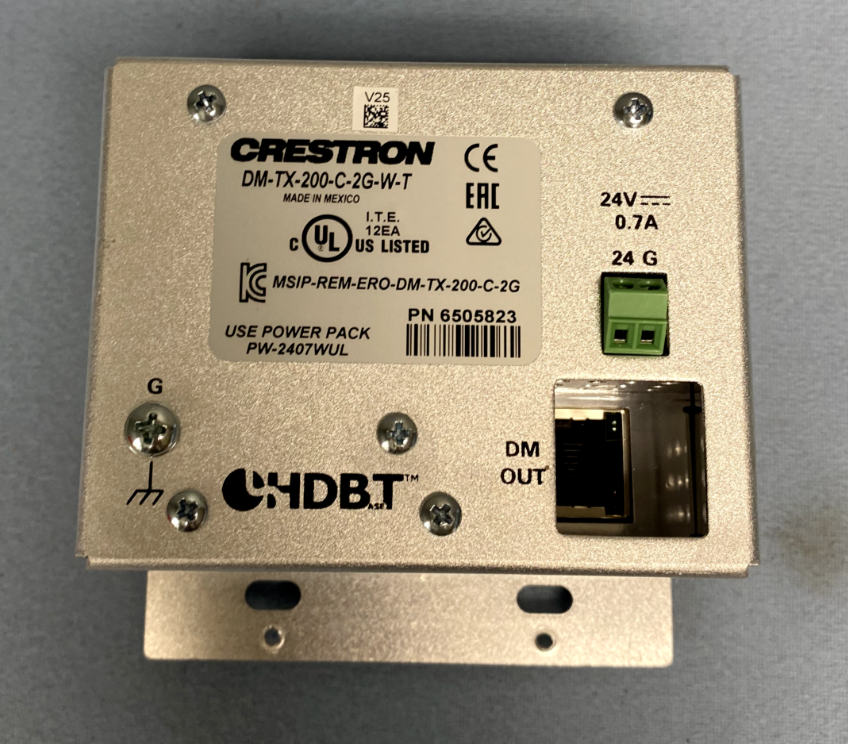 Crestron DM-TX-200-2G-W-T Wall Plate DigitalMedia CAT Transmitter 200 6505823