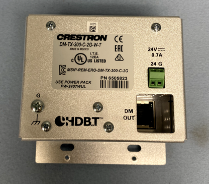 Crestron DM-TX-200-2G-W-T Wall Plate DigitalMedia CAT Transmitter 200 6505823