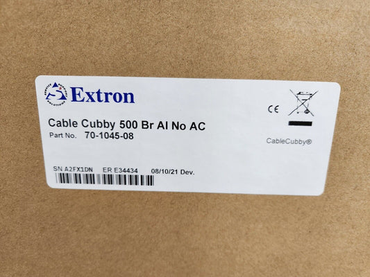Extron Cable Cubby 500/ No AC / BRU ALUM / 70-1045-08 NEW