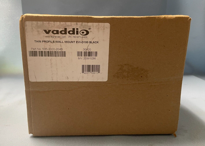 Vaddio 535-2000-204B Thin Profile Wall Mount Bracket for Sony EVI-D100 (Black)