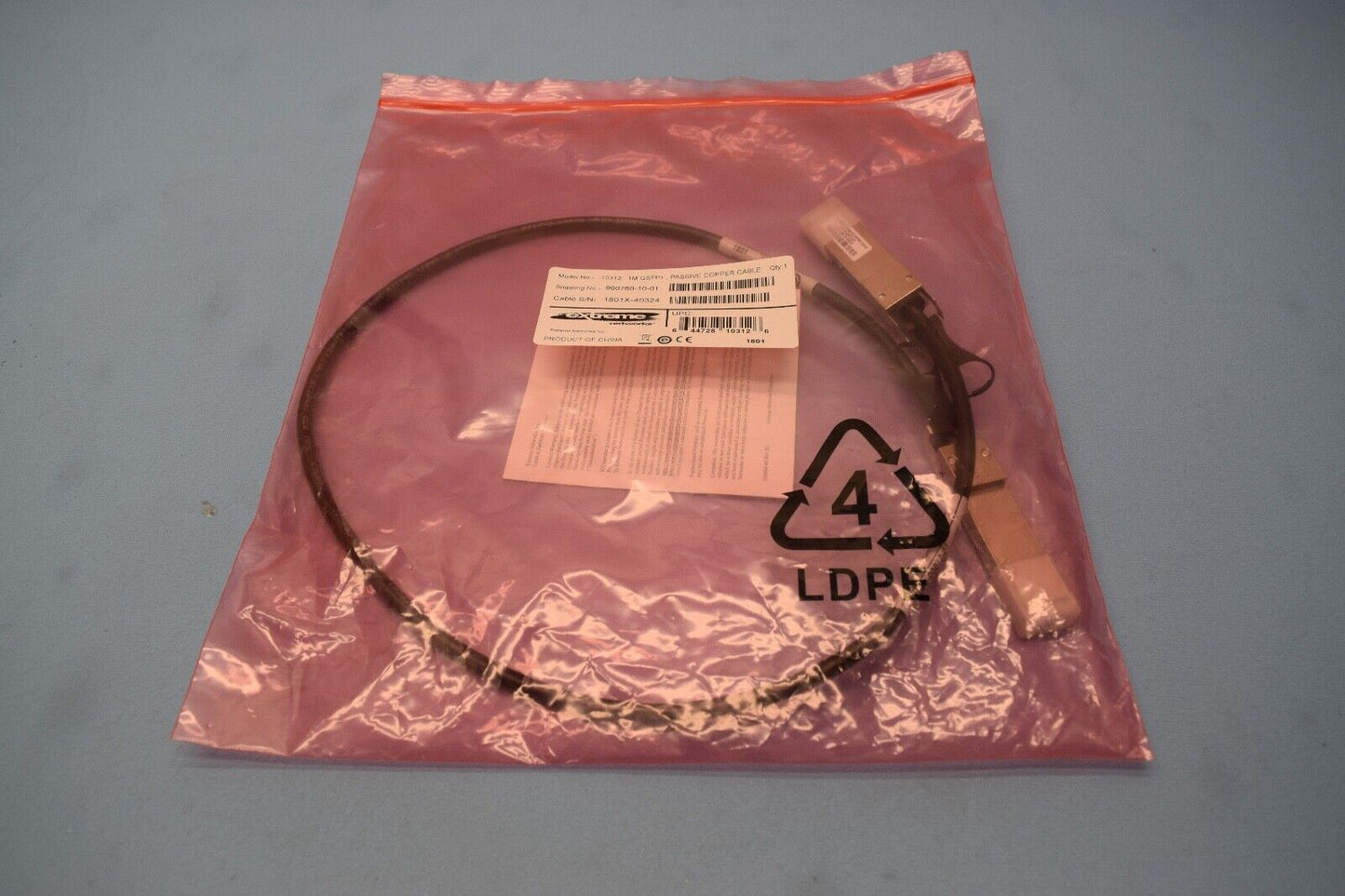 Extreme Networks 10312 QSFP+ 1M Cable
