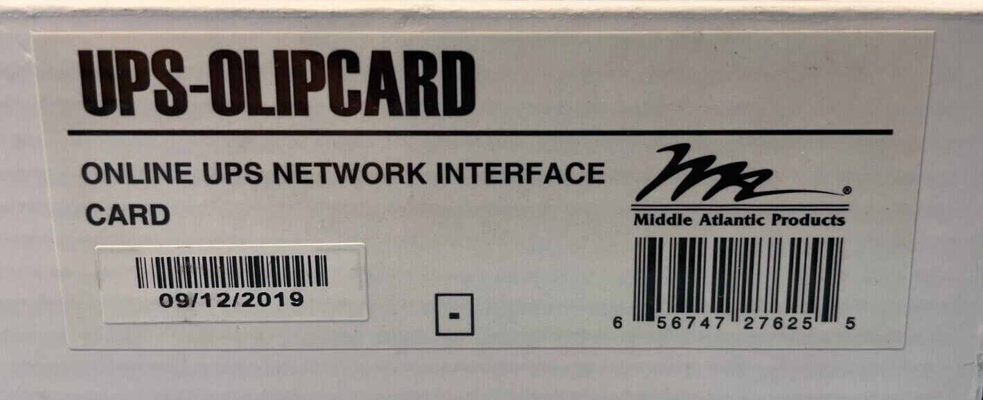 Middle Atlantic UPS-OLIPCARD Online UPS Network Interface Card