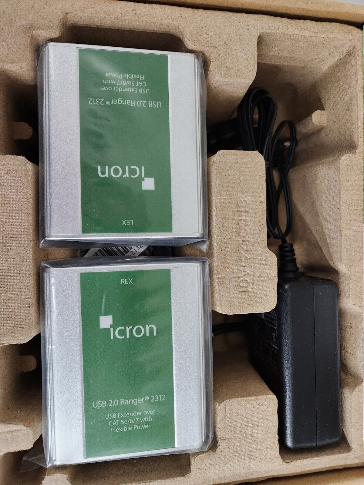 Icron Two-Port USB 2.0 Ranger 2312 CAT 5e/6/7 Extender System NEW