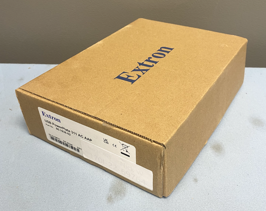 Extron USB PowerPlate 311 AC AAP One US AC, Double-space Black 60-1938-02 NEW