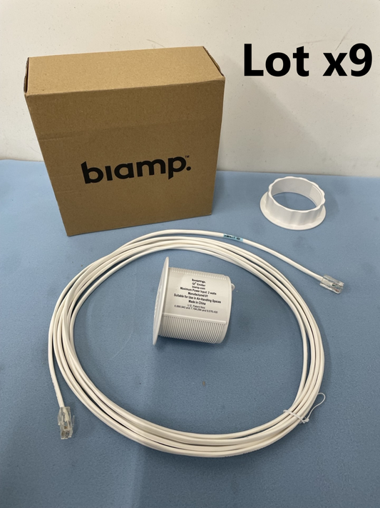 Biamp Cambridge Soundworks QT-Emitter Sound Masking Speaker - LOT of 9