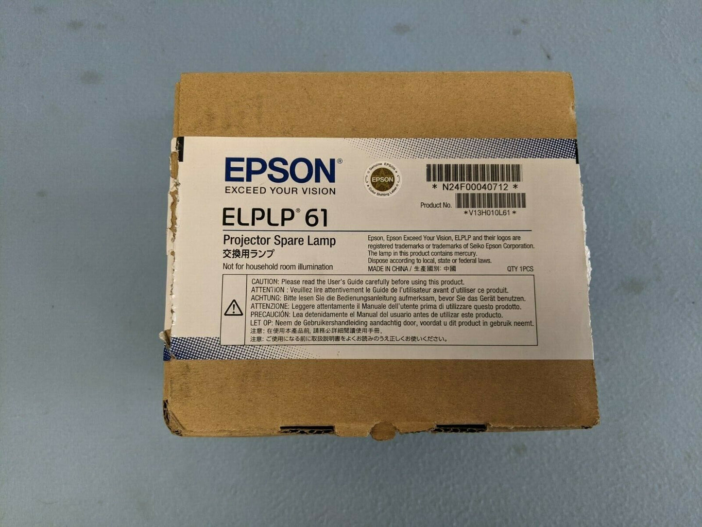 EPSON ELPLP 61 Projector Square Lamp Genuine OEM ELPLP61