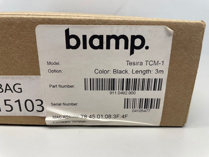 Biamp Tesira TCM-1 Beamtracking Ceiling Microphone