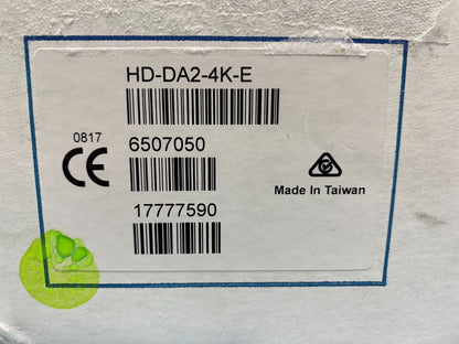 Crestron HD-DA2-4K-E 1-to-2 4K HDMI Distribution Amplifier 6507050 NEW